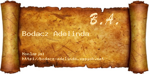 Bodacz Adelinda névjegykártya